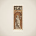 Behangselschildering met bacchante framed