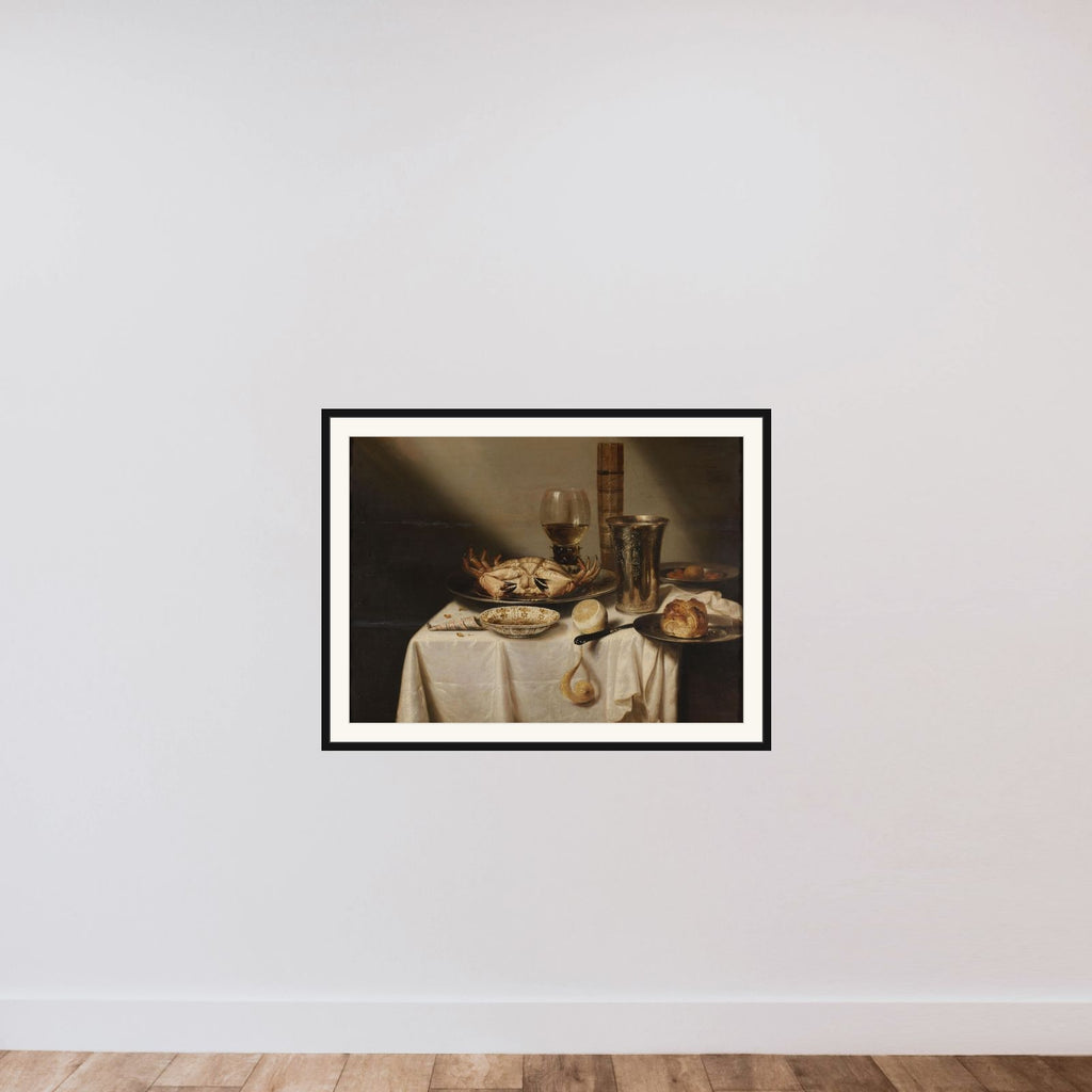 Still life framed — shown to scale