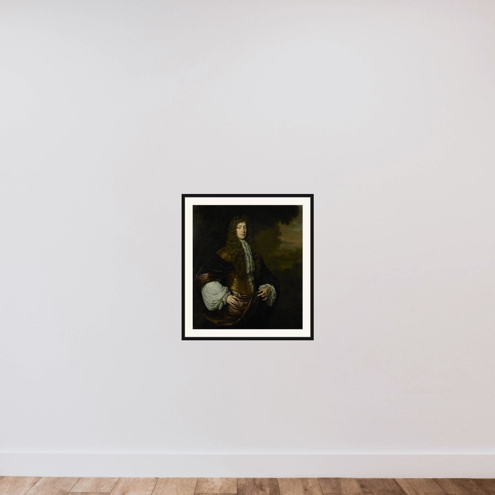 Portrait of Hendrick Bicker (1649 - 1718), burgomaster of Amsterdam framed — shown to scale