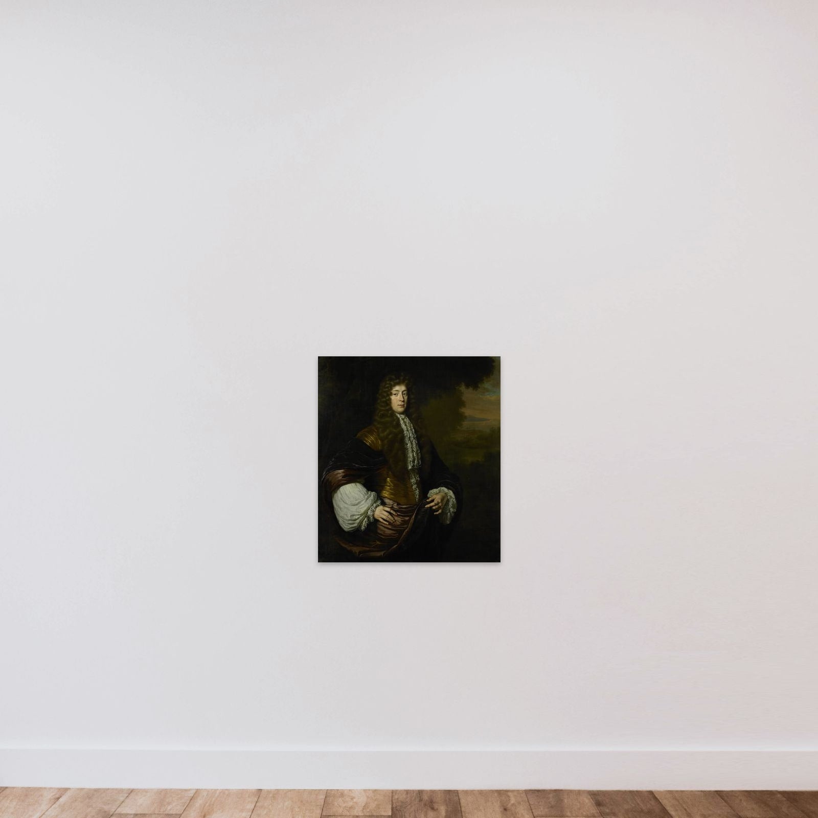 Portrait of Hendrick Bicker (1649 - 1718), burgomaster of Amsterdam unframed — shown to scale