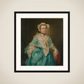 Portrait of Elisabeth Troost (1730-1790) framed