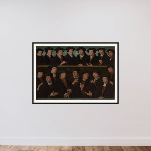 A Group of Guardsmen, 1529 framed — shown to scale