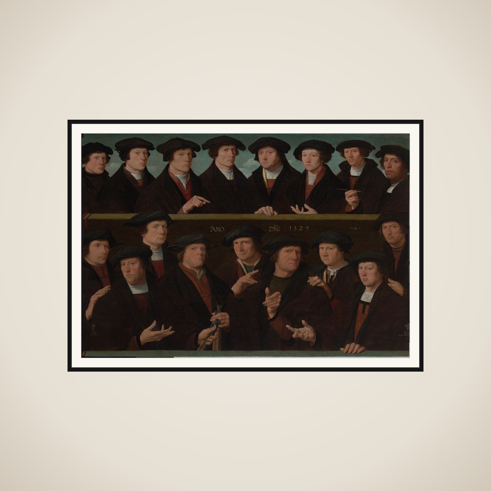 A Group of Guardsmen, 1529 framed