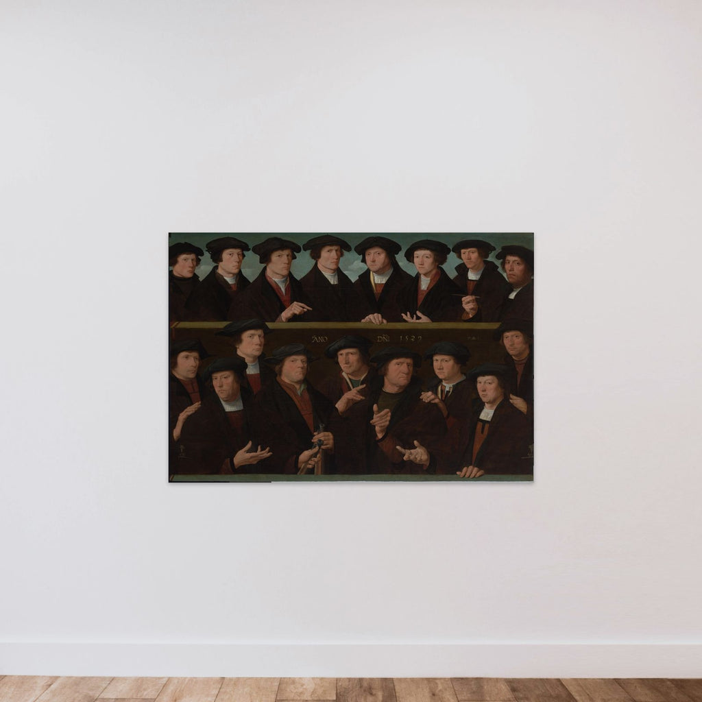 A Group of Guardsmen, 1529 unframed — shown to scale