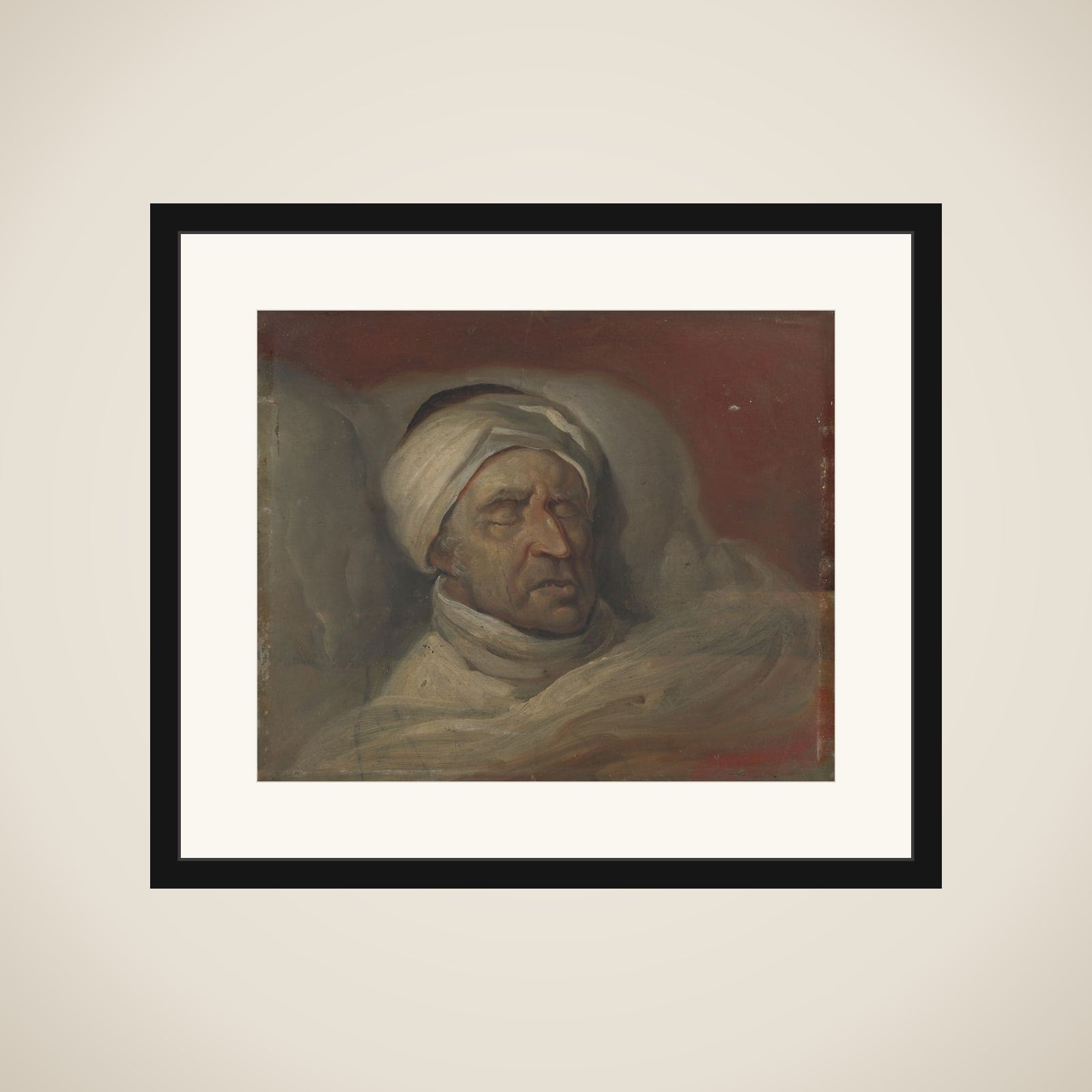 Mr. Willem Bilderdijk na zijn dood framed