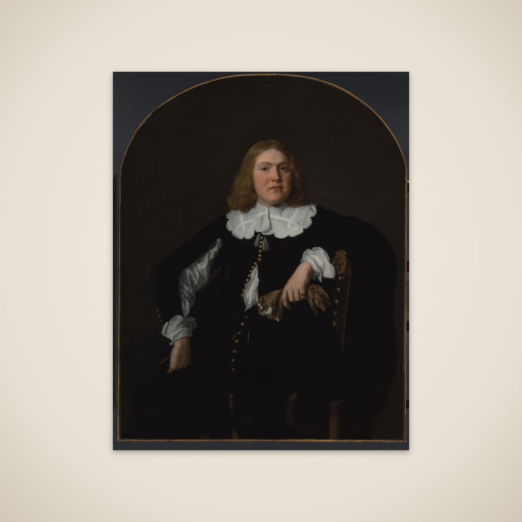 Portrait of een man unframed print
