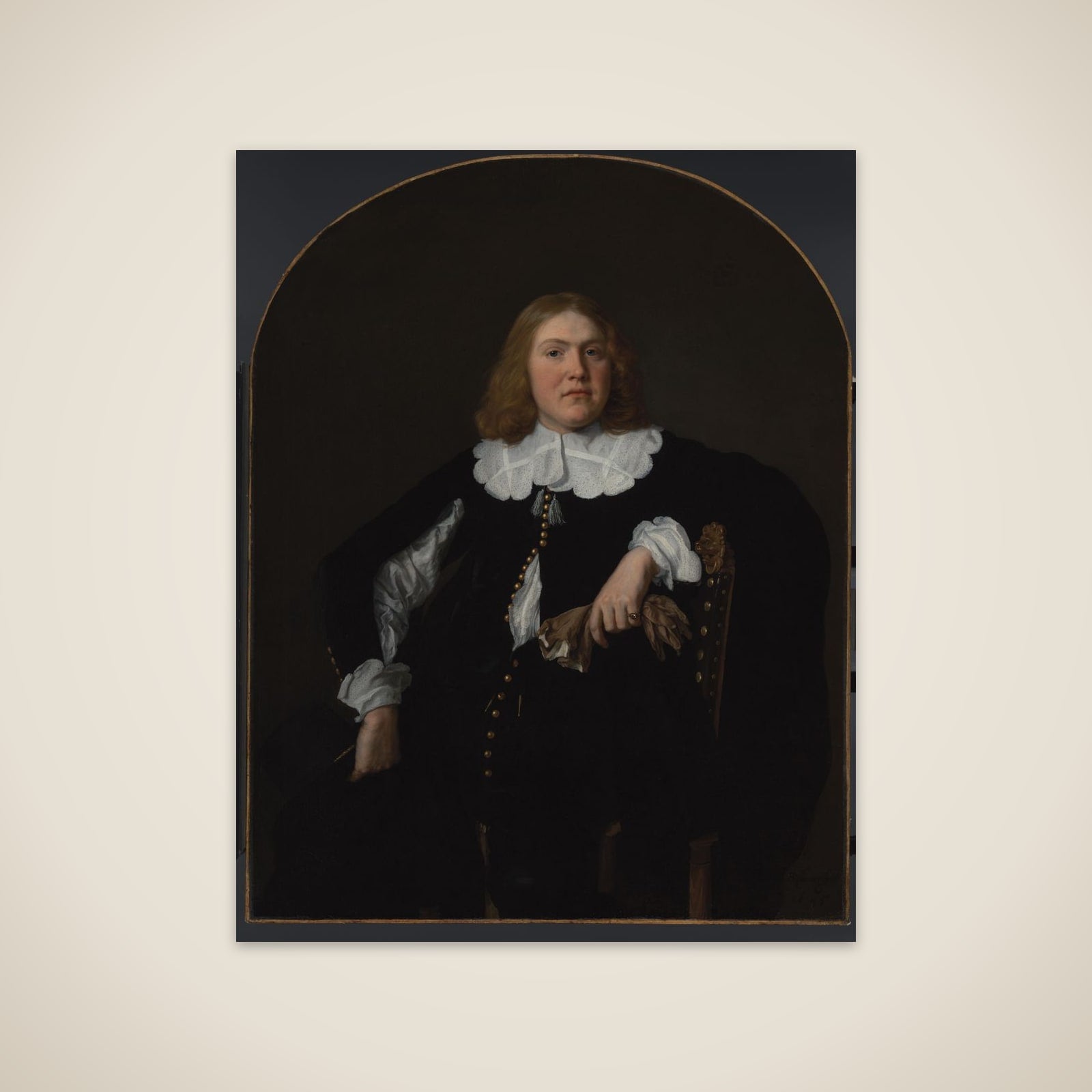 Portrait of een man unframed print