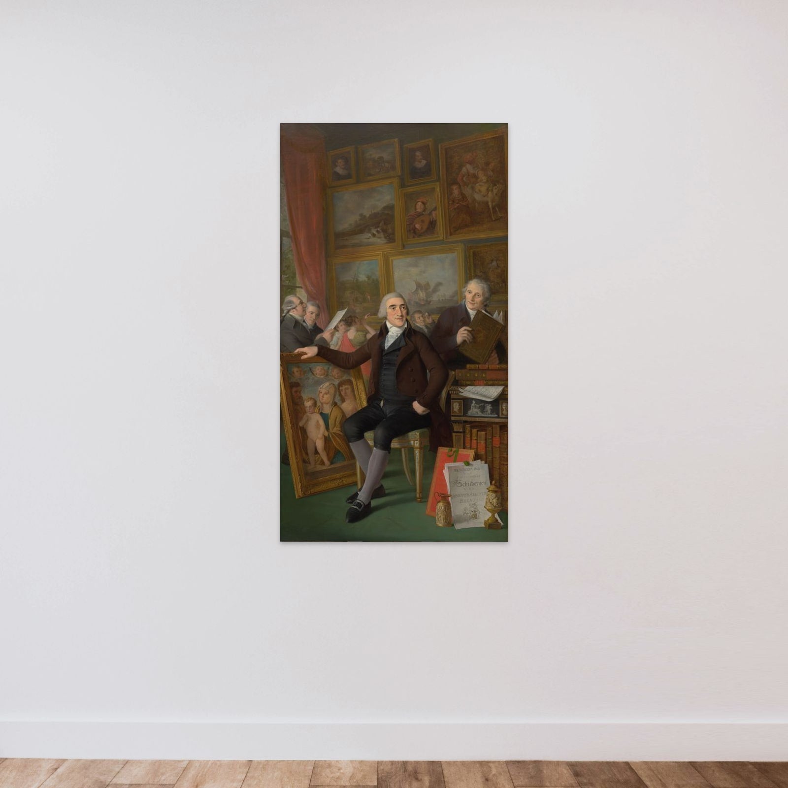 Portrait of the Collector Josephus Augustinus Brentano unframed — shown to scale