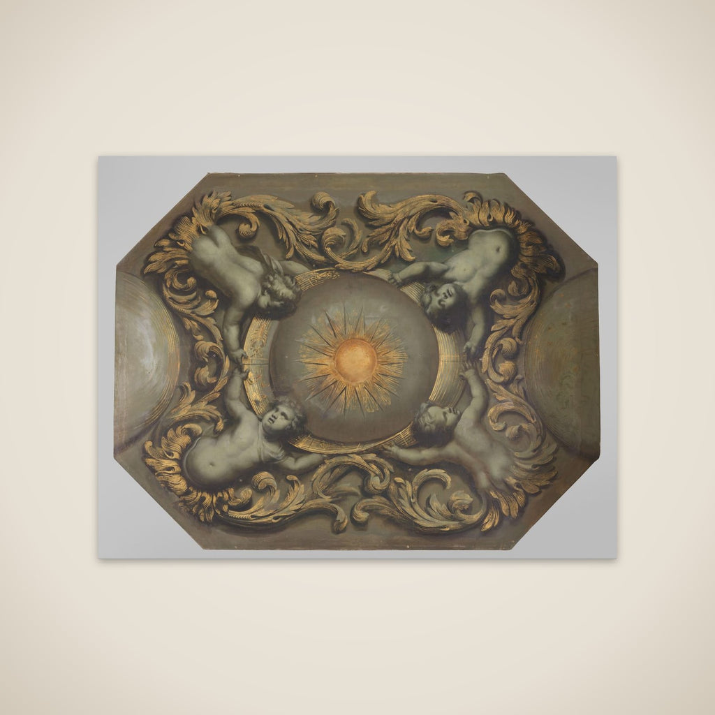 Schildering horend bij een plafond unframed print
