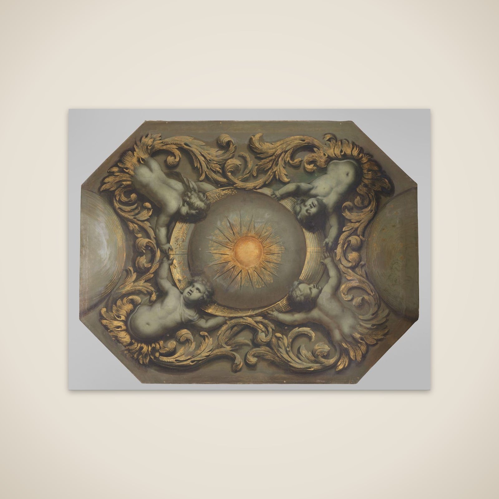 Schildering horend bij een plafond unframed print