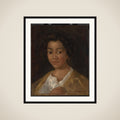 Portrait of model, getiteld Isabella framed