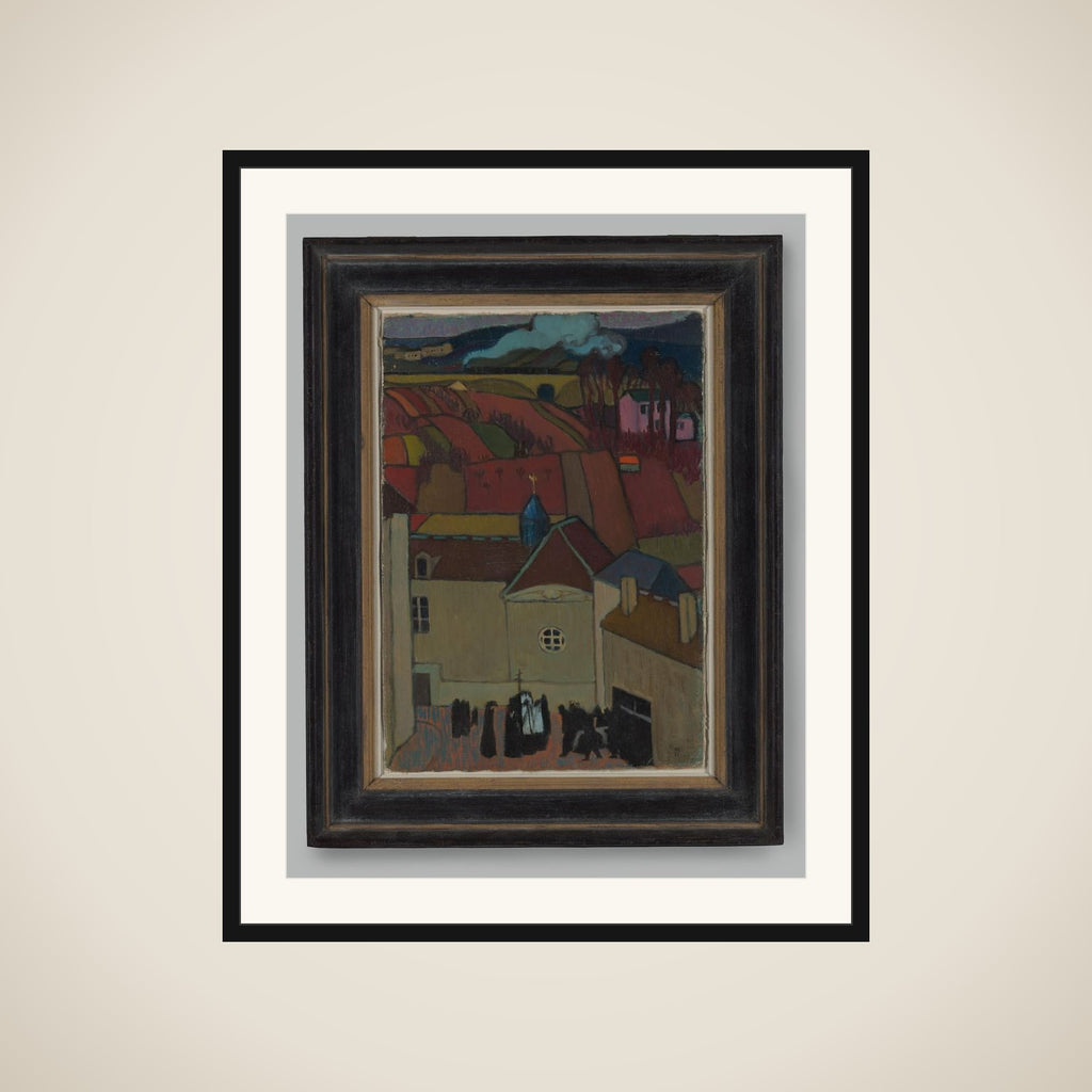 Burial in My Own Neighbourhood framed