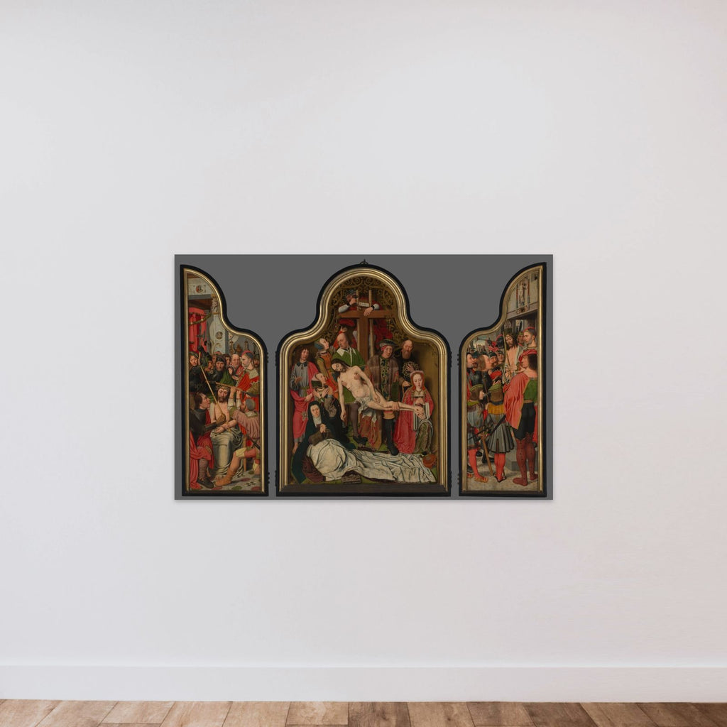 Passietriptiek unframed — shown to scale