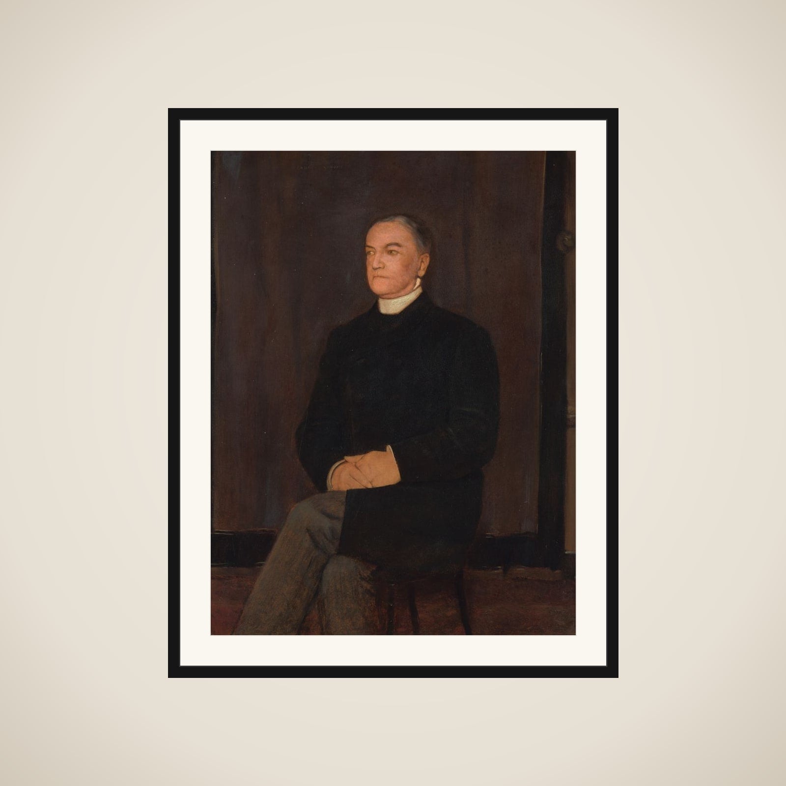 Portrait of Augustinus Gerardus Hubertus van Rijckevorsel framed