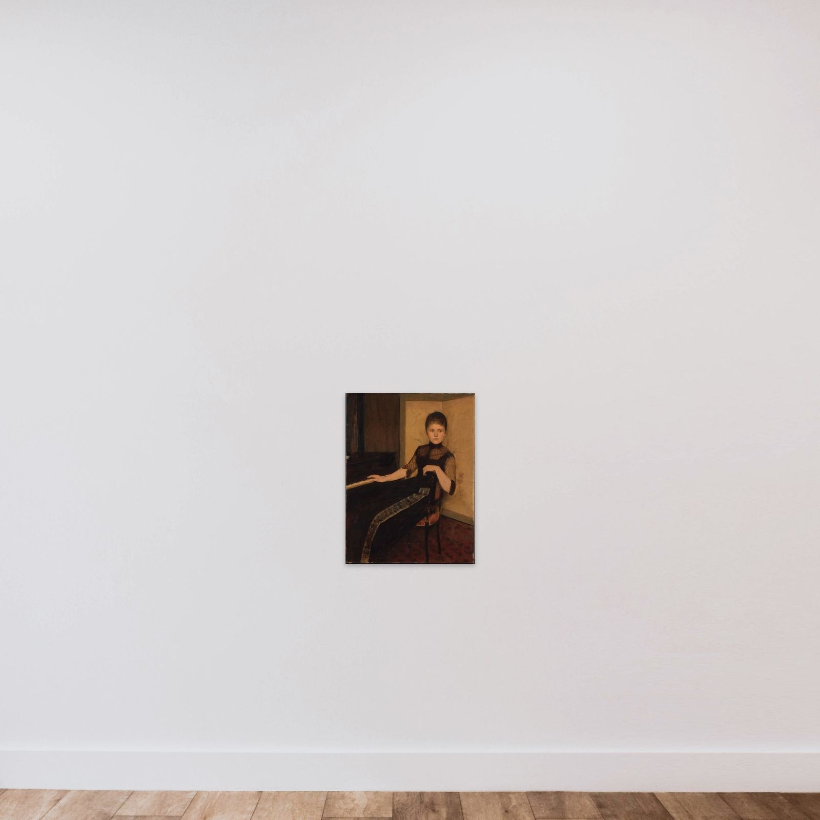 Portrait of Jonkvrouwe Maria Francisca Louisa Dommer van Poldersveldt unframed — shown to scale