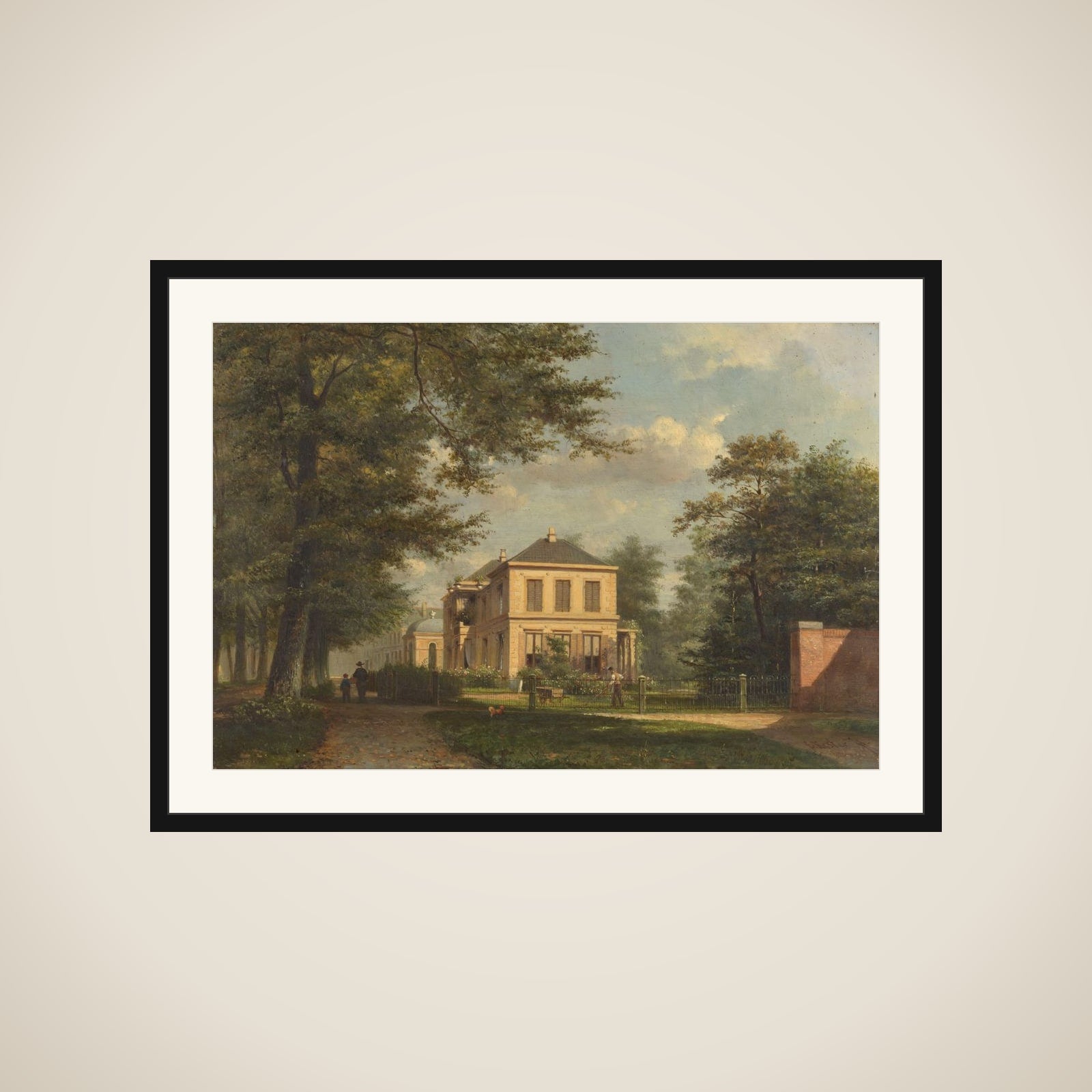 Het buiten Zorg Vrij aan de Kleine Houtweg te Haarlem framed