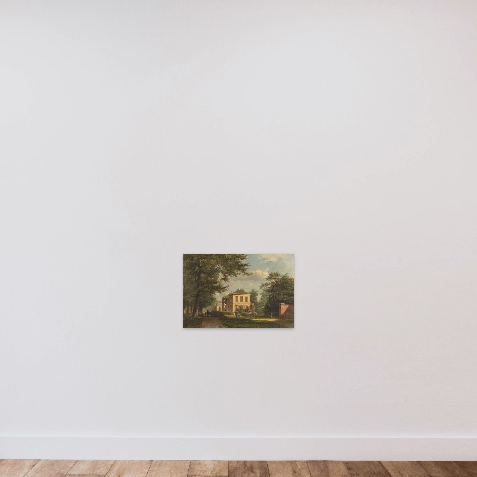 Het buiten Zorg Vrij aan de Kleine Houtweg te Haarlem unframed — shown to scale