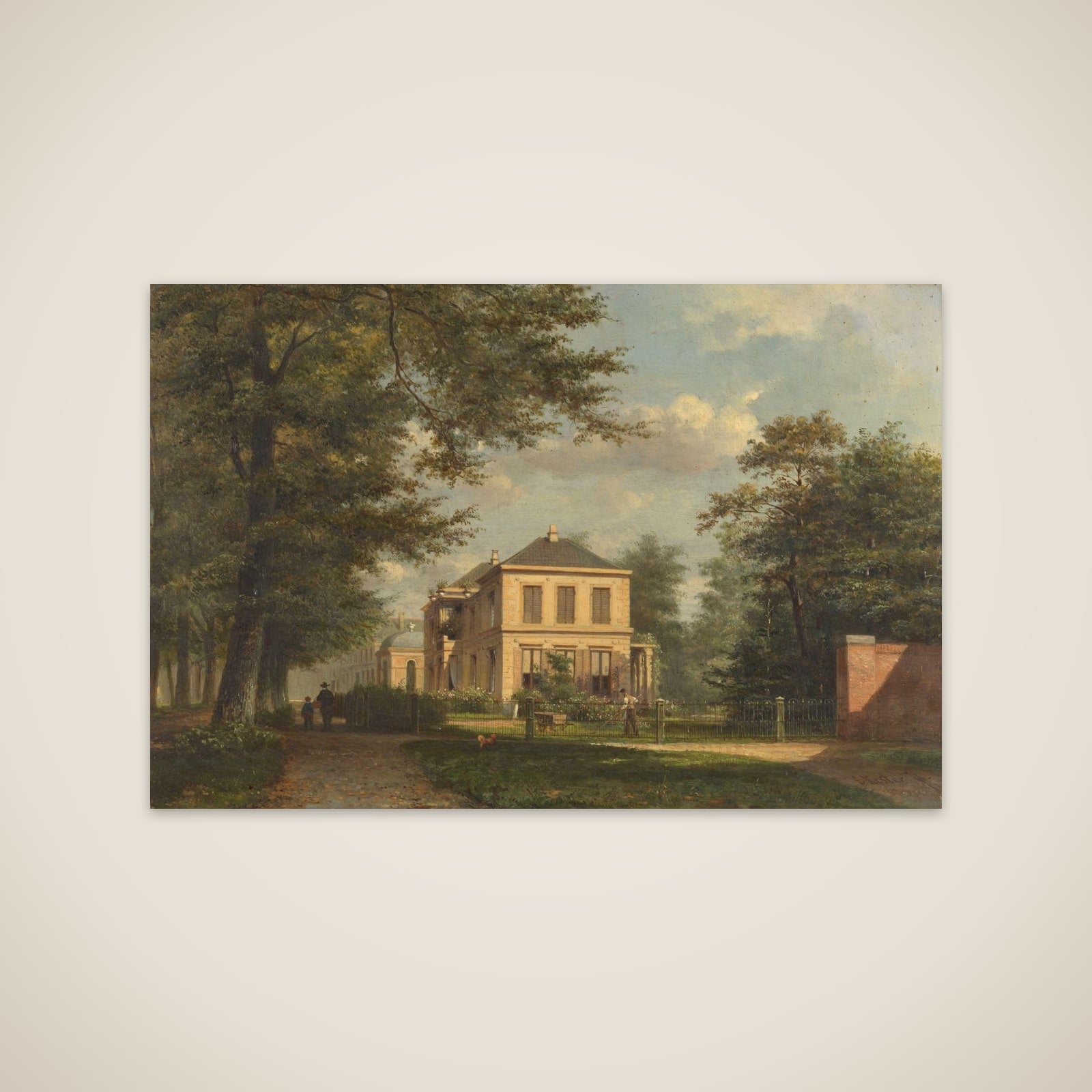 Het buiten Zorg Vrij aan de Kleine Houtweg te Haarlem unframed print