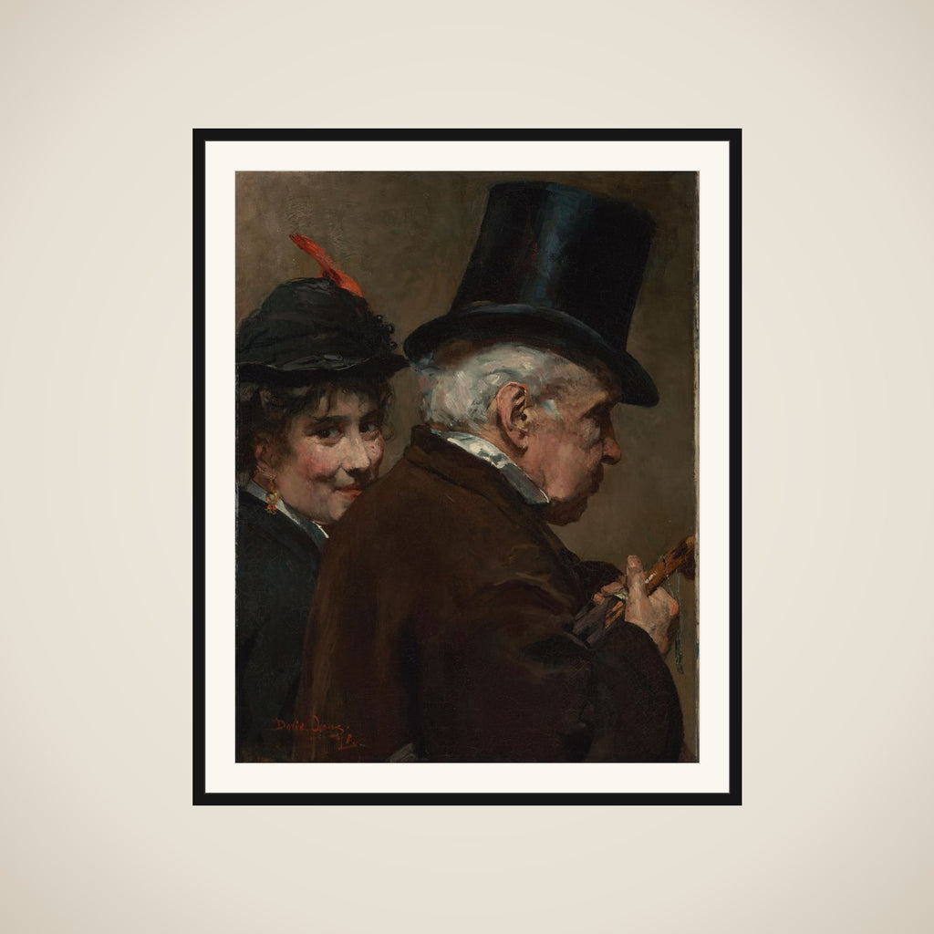 Père et fille framed