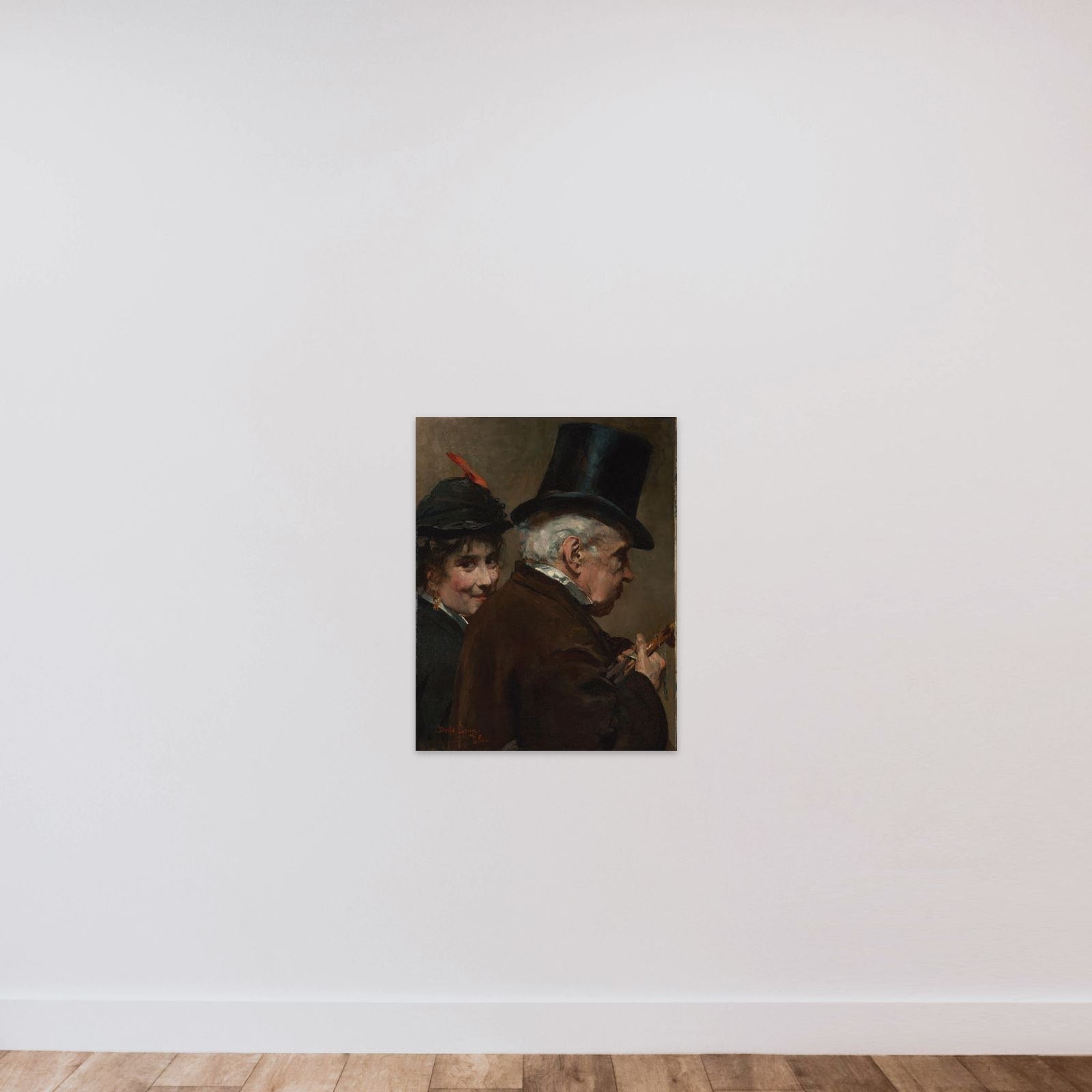 Père et fille unframed — shown to scale