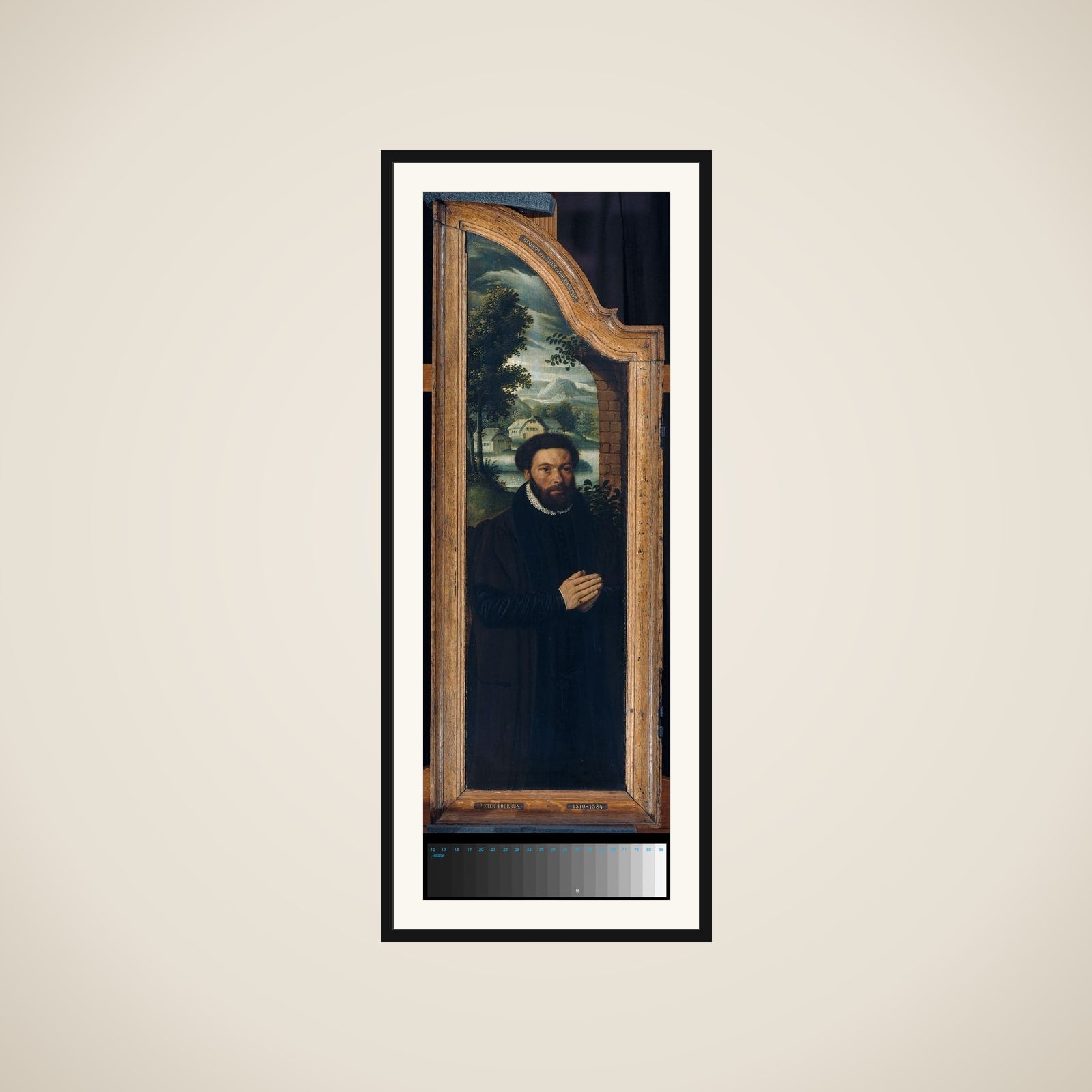 Wing of a Triptych with the Portrait of Julien de Brouckere framed