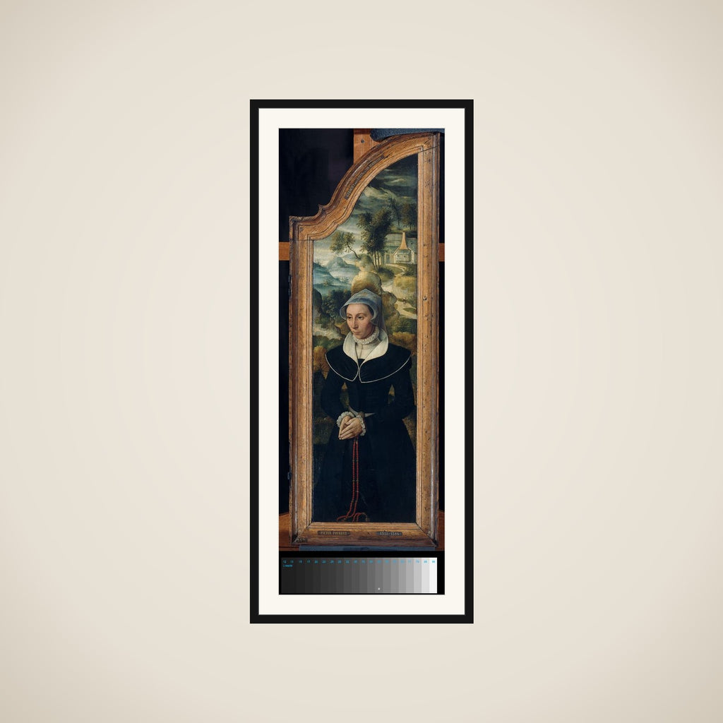 Wing of a Triptych with the Portrait of Elisabeth Canneel framed