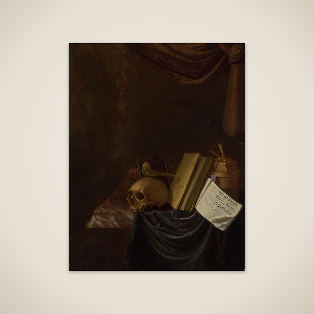 Still life with doodshoofd unframed print