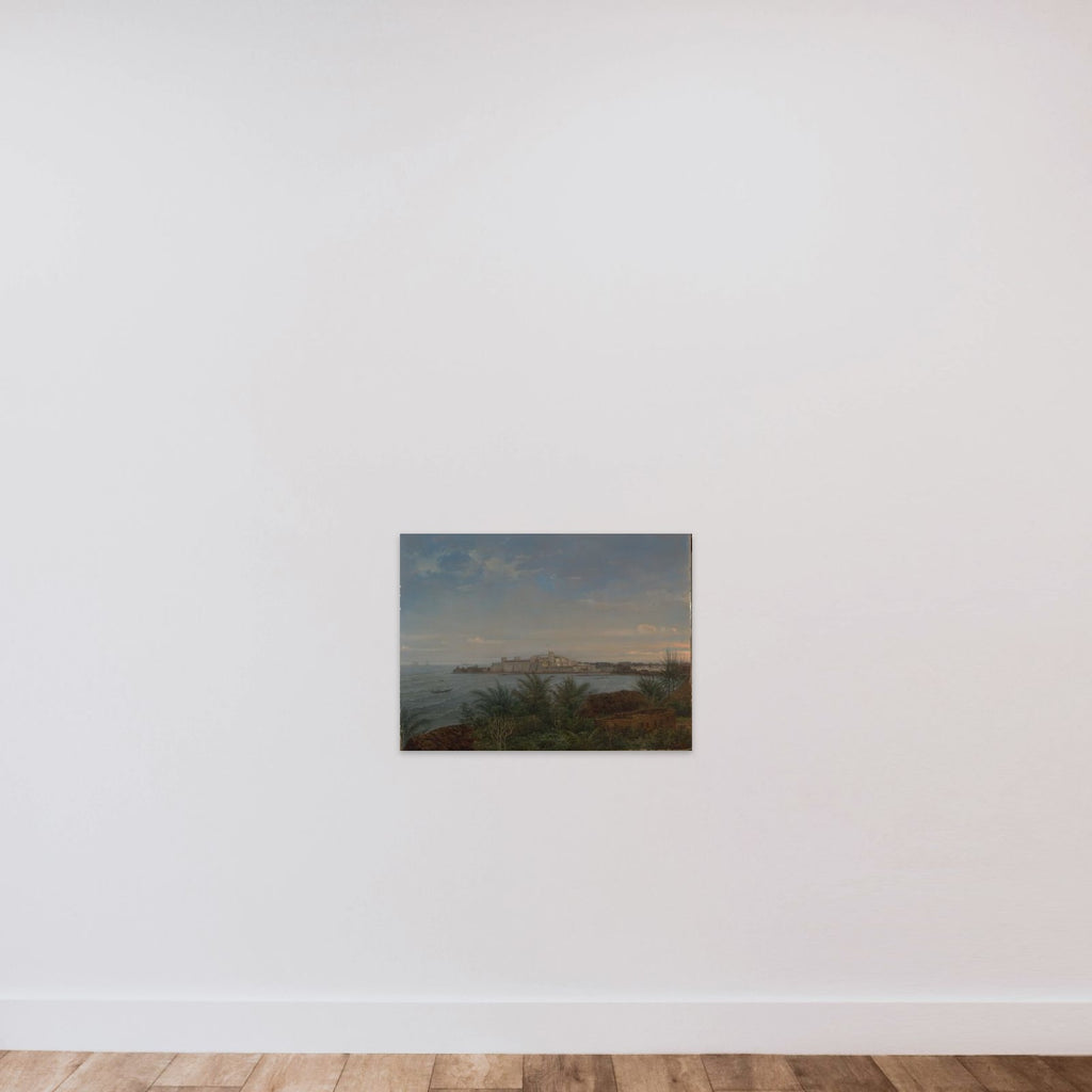 View of het Nederlandse kasteel van Elmina aan de Goudkust unframed — shown to scale