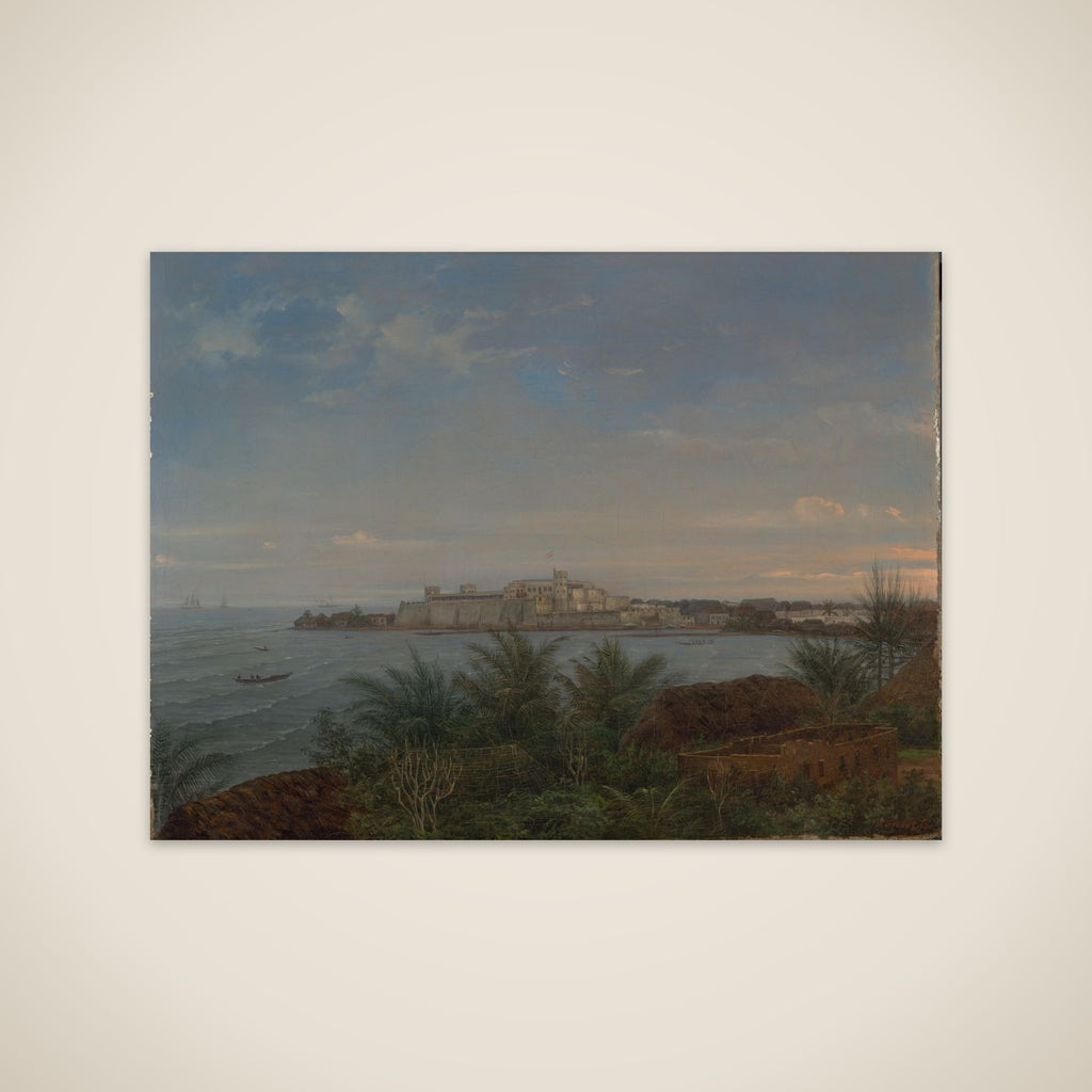 View of het Nederlandse kasteel van Elmina aan de Goudkust unframed print
