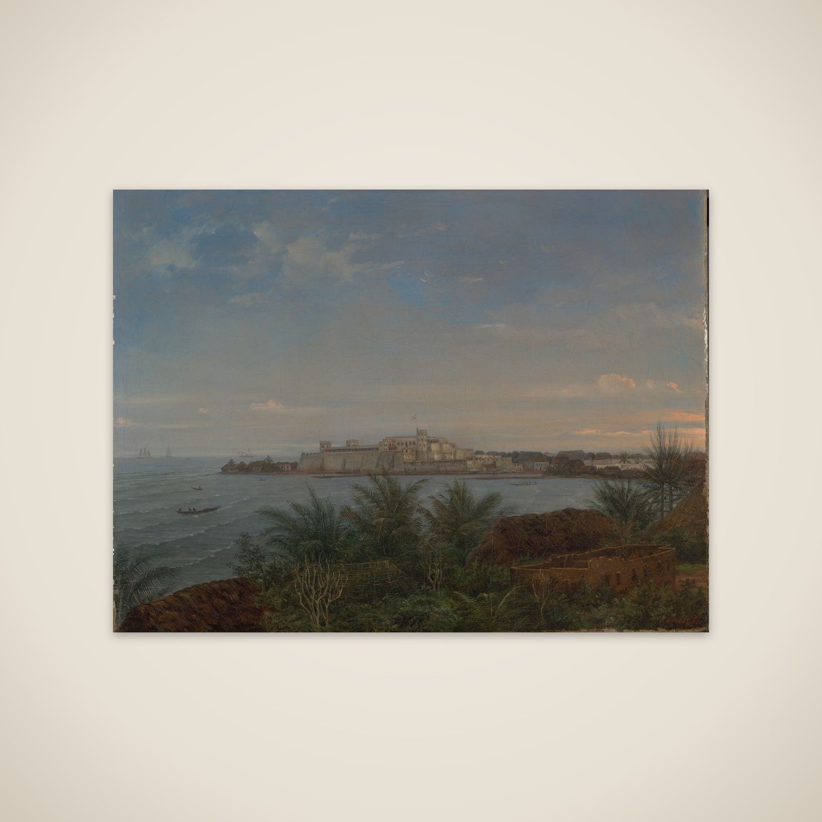 View of het Nederlandse kasteel van Elmina aan de Goudkust unframed print