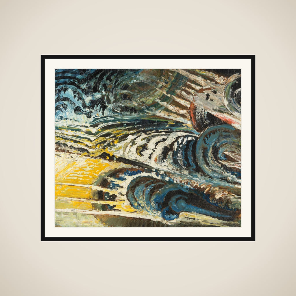 Abstract-futurist Composition framed