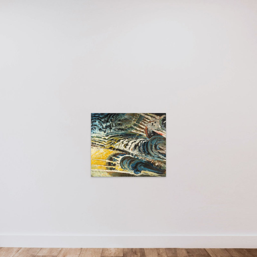 Abstract-futurist Composition unframed — shown to scale