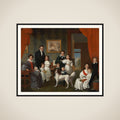 Portrait of de family Baud in hun buitenhuis in Voorburg framed