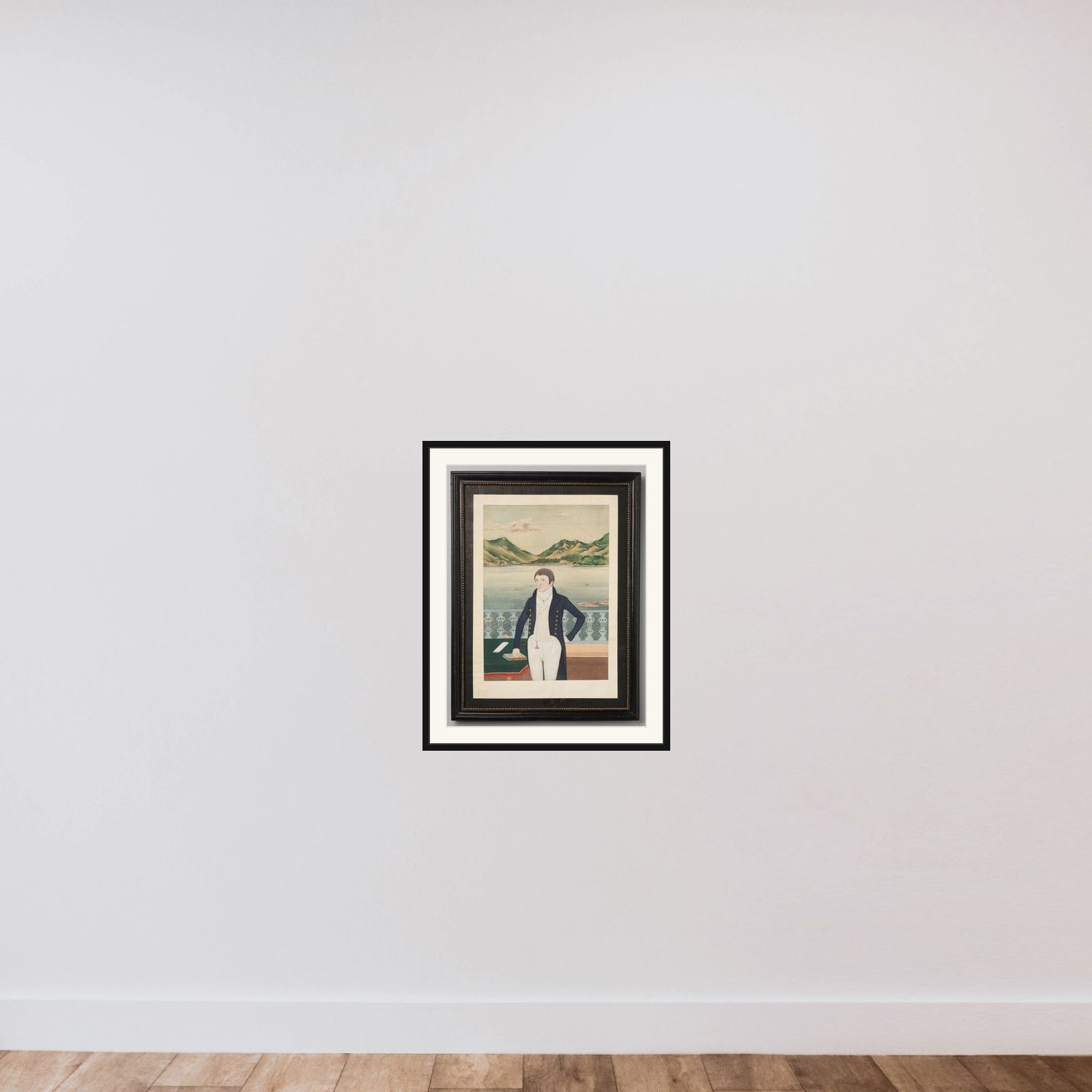 Portrait of Maarten Mak framed — shown to scale