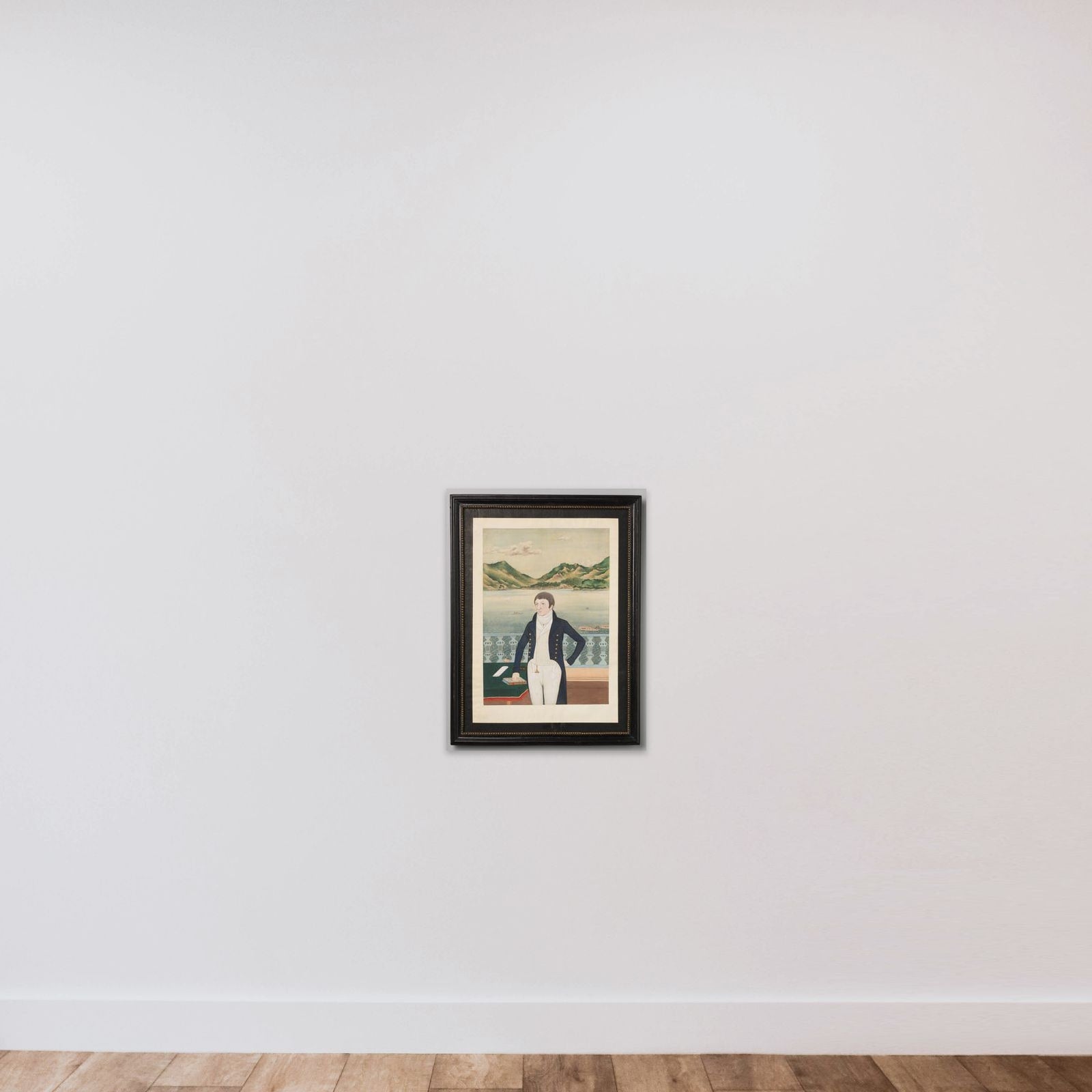 Portrait of Maarten Mak unframed — shown to scale