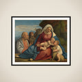 Madonna and Child with the Infant John the Baptist and Saints Peter and Anthony framed