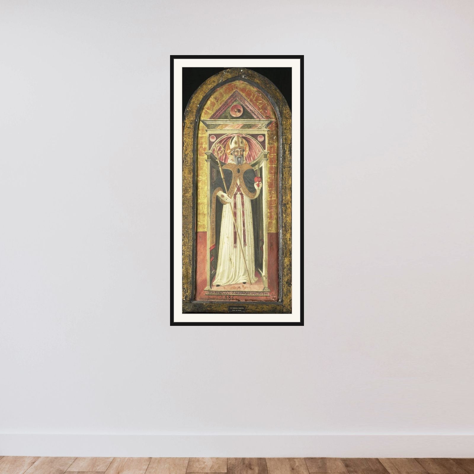 Saint Ignatius of Antioch framed — shown to scale