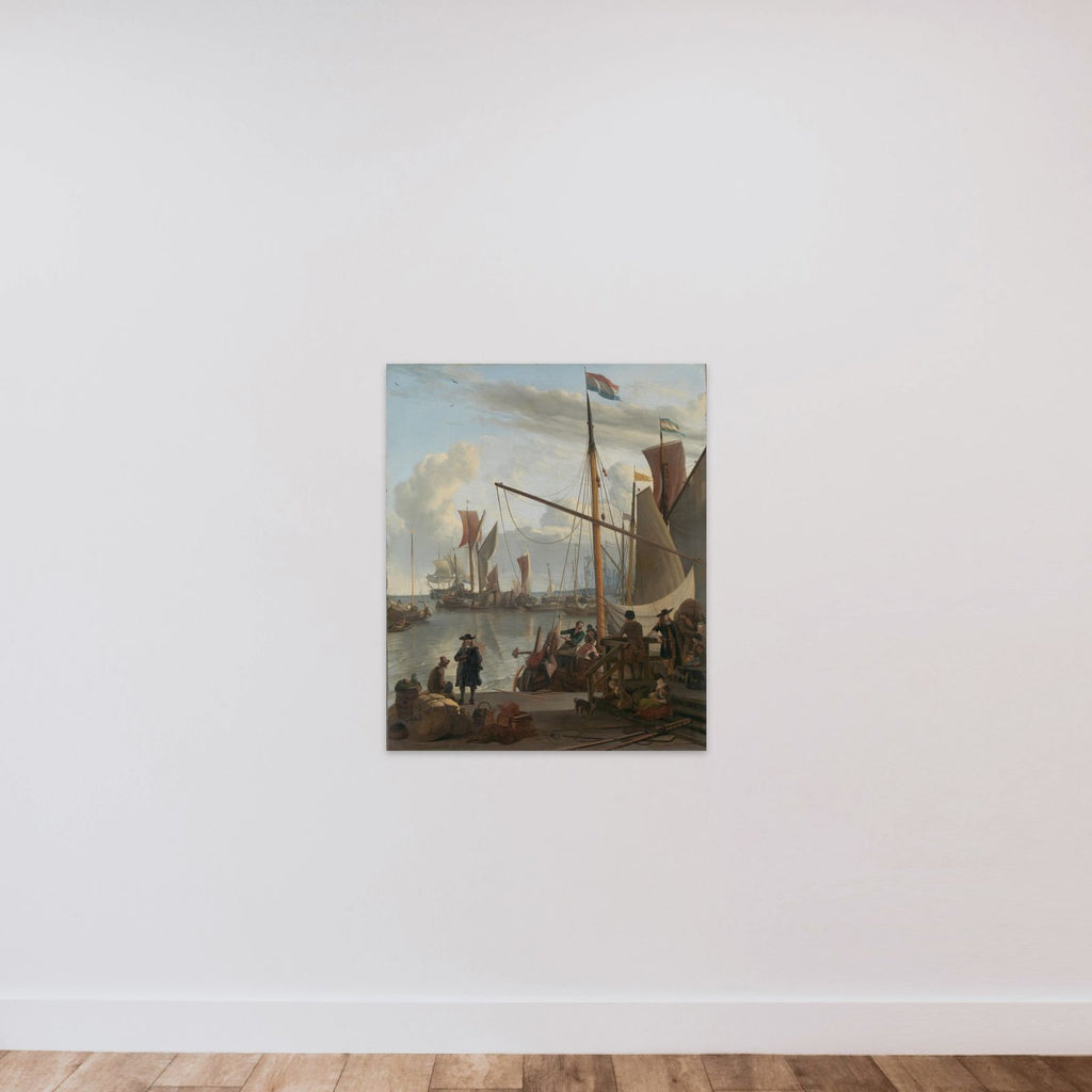 The Y at Amsterdam, seen from the Mosselsteiger (mussel pier) unframed — shown to scale