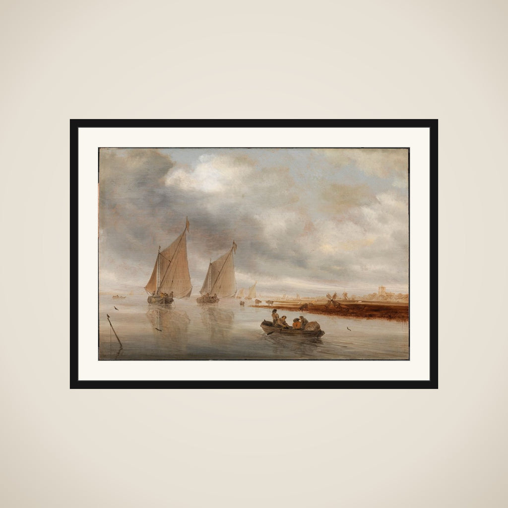 Flodlandskab framed