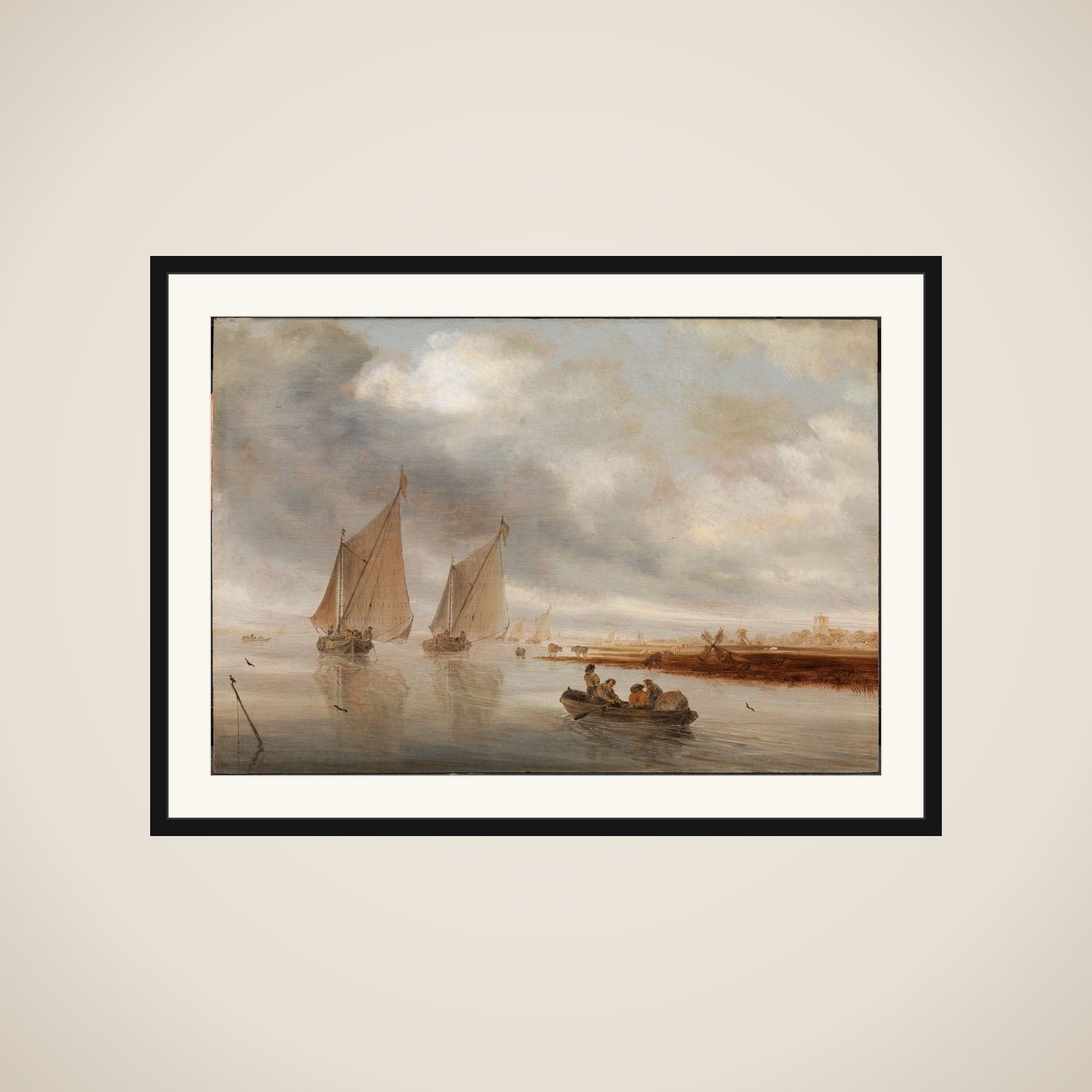 Flodlandskab framed
