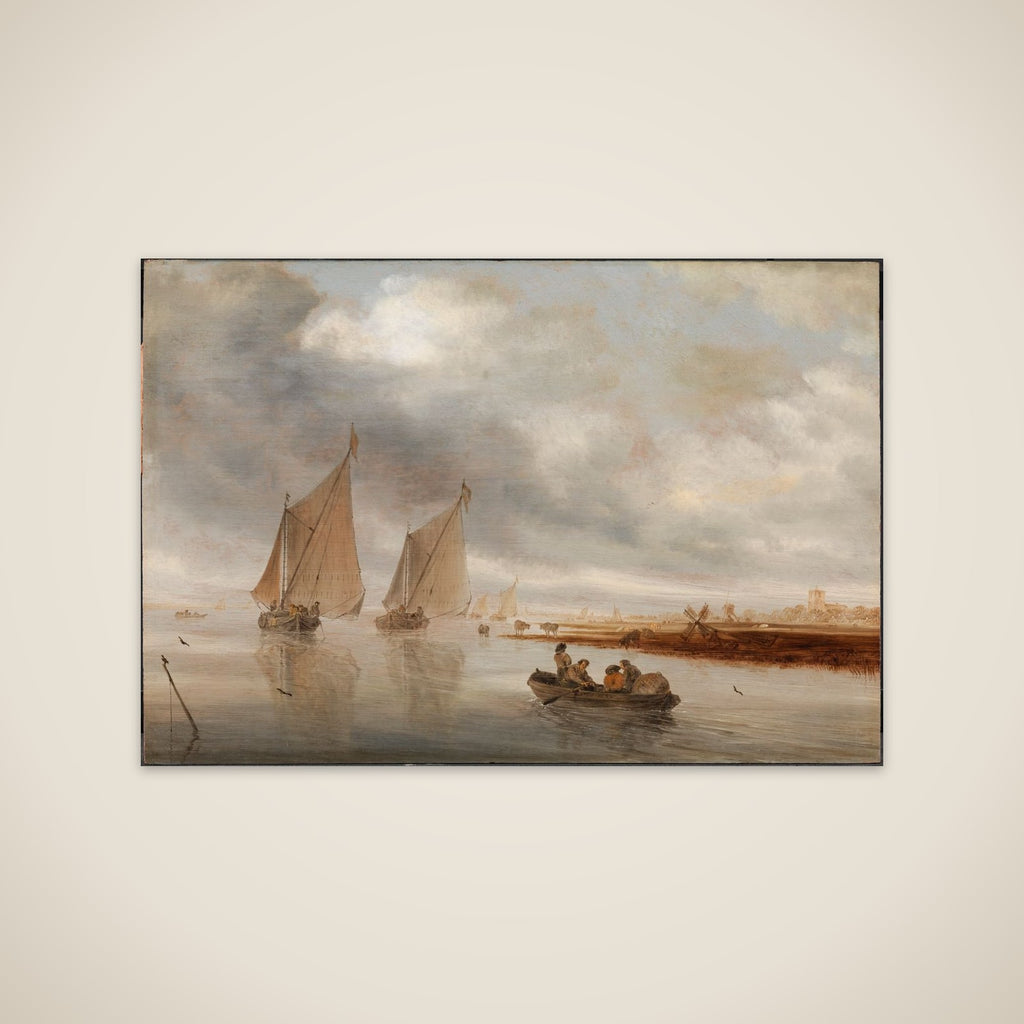 Flodlandskab unframed print