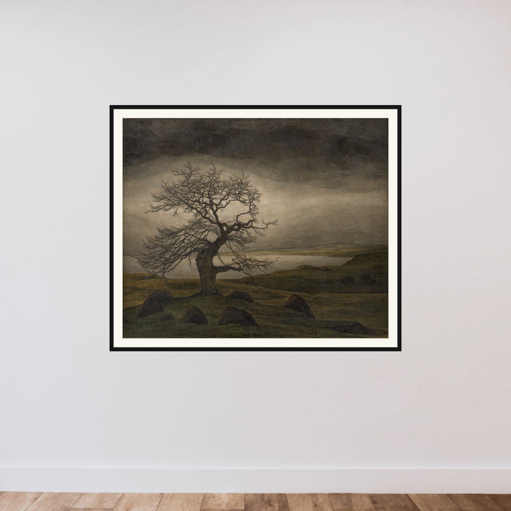Landskab framed — shown to scale