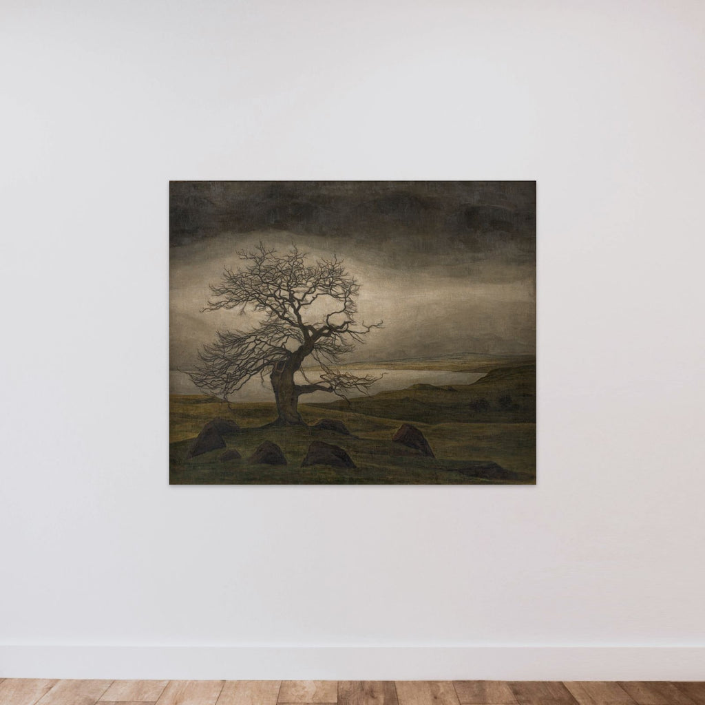 Landskab unframed — shown to scale