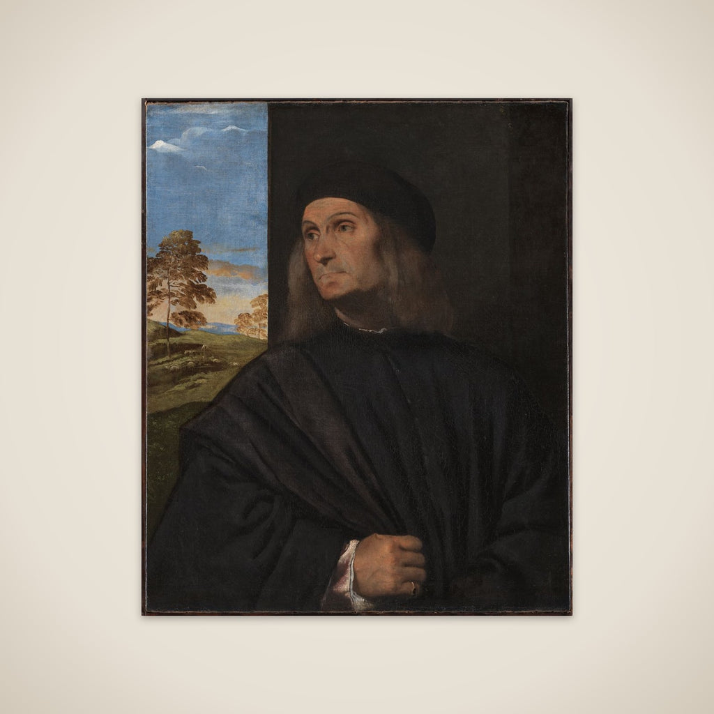 Portræt af den venezianske maler Giovanni Bellini (ca. 1431/36 - 1516)? unframed print
