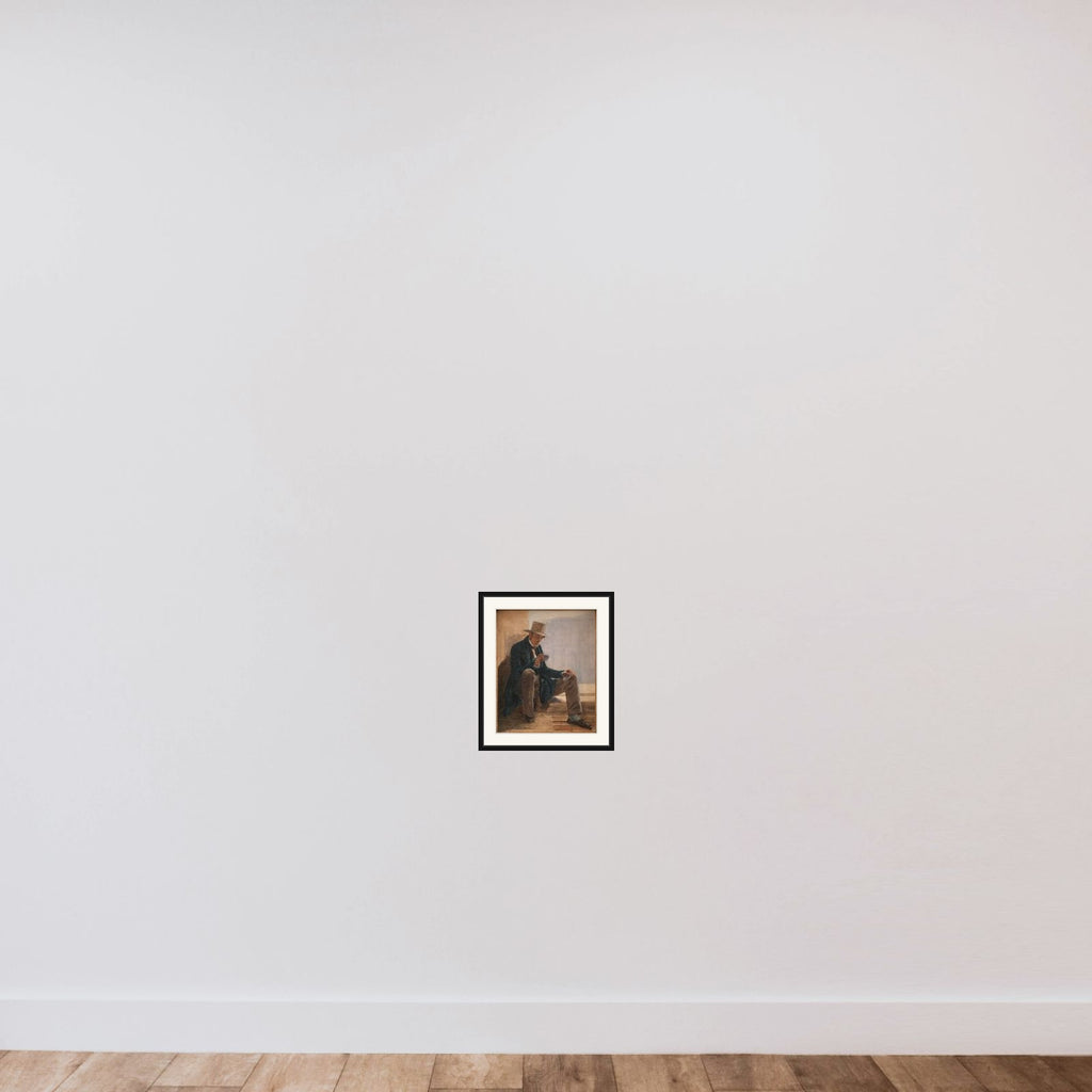 Martinus Rørbye framed — shown to scale