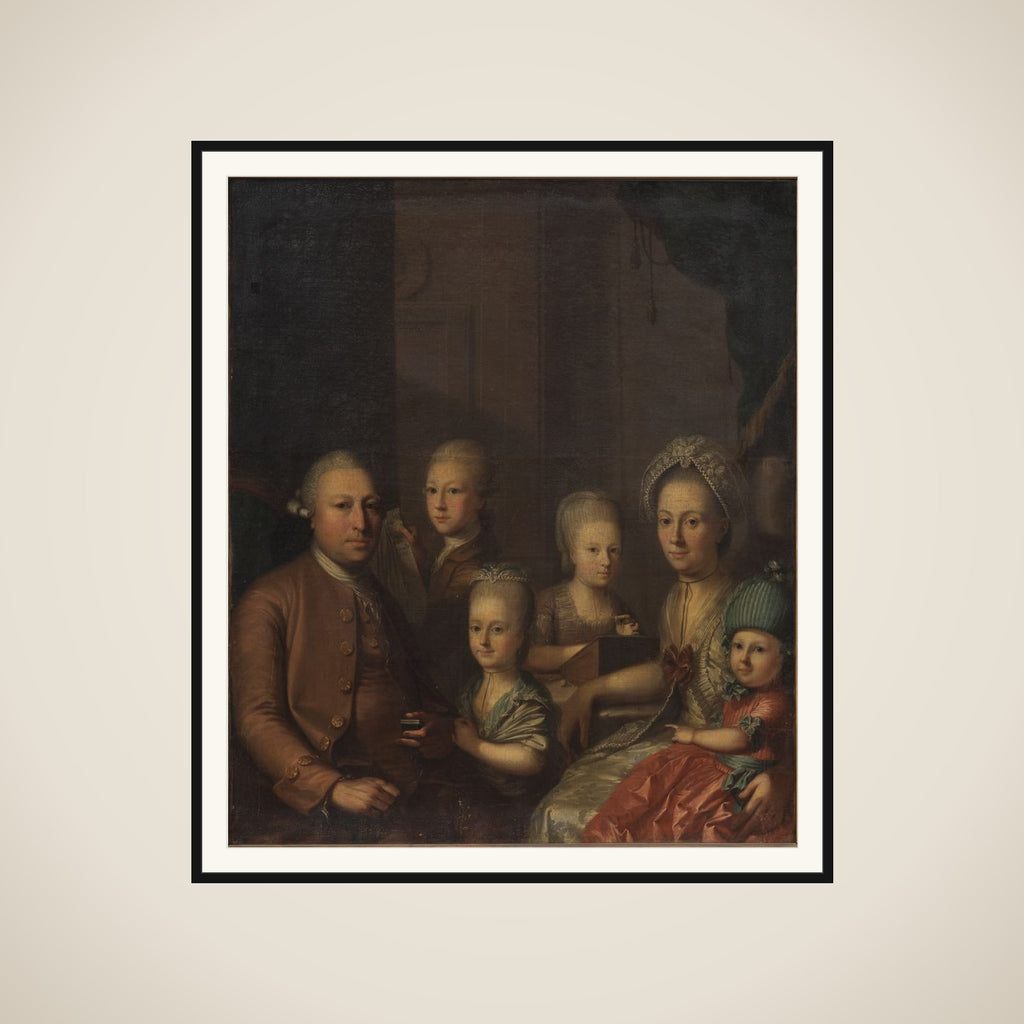 Portræt af familien Lund framed
