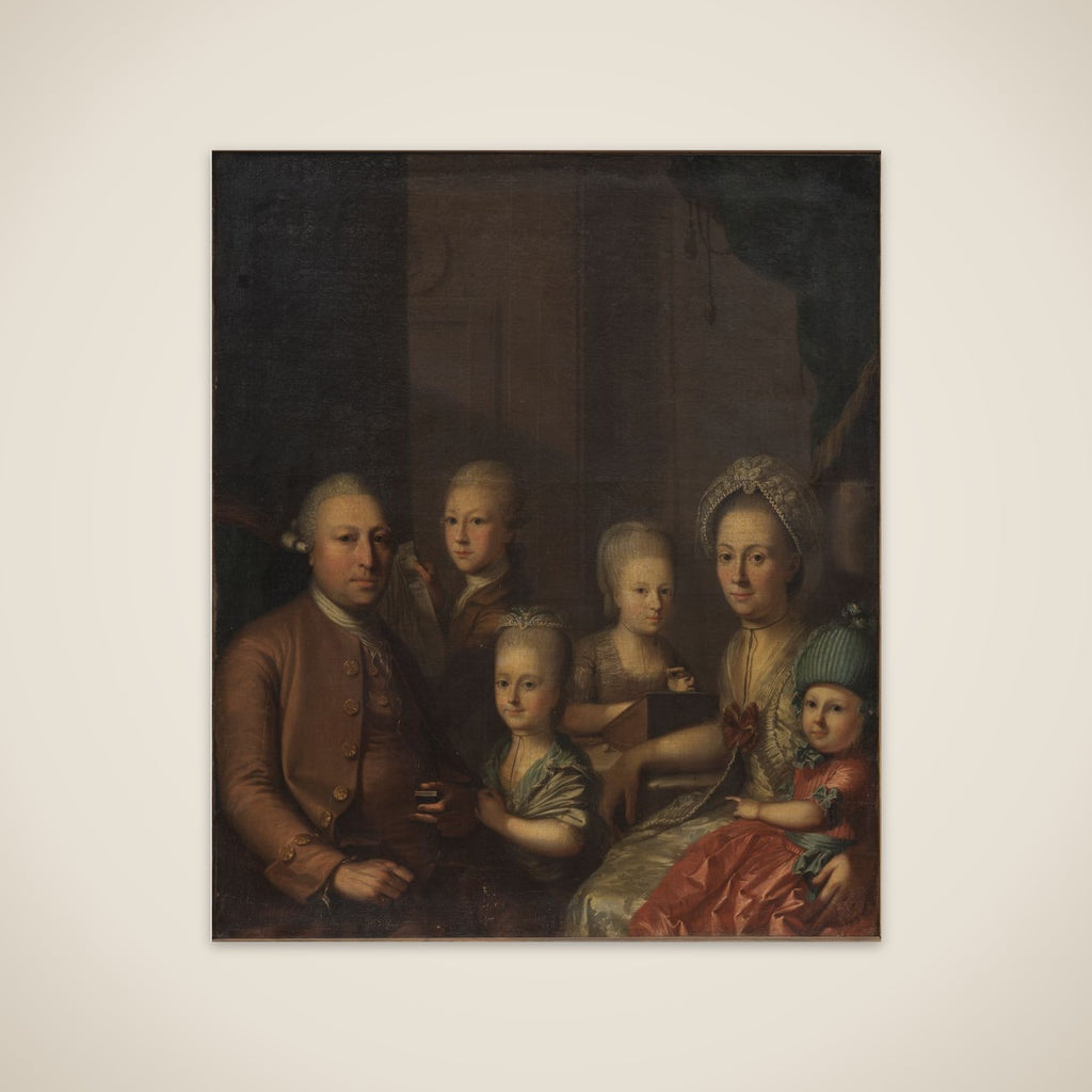 Portræt af familien Lund unframed print
