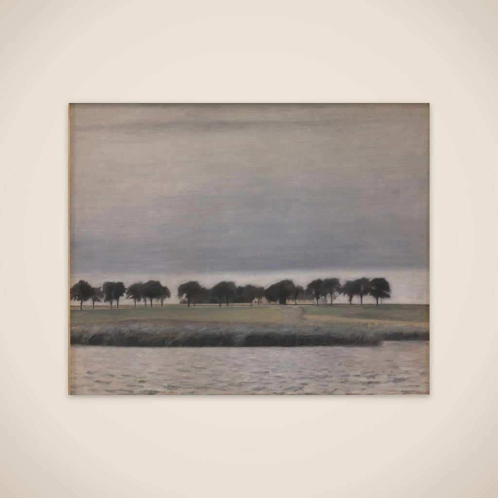 Forstudie til "Solregn. Gentofte Sø" unframed print