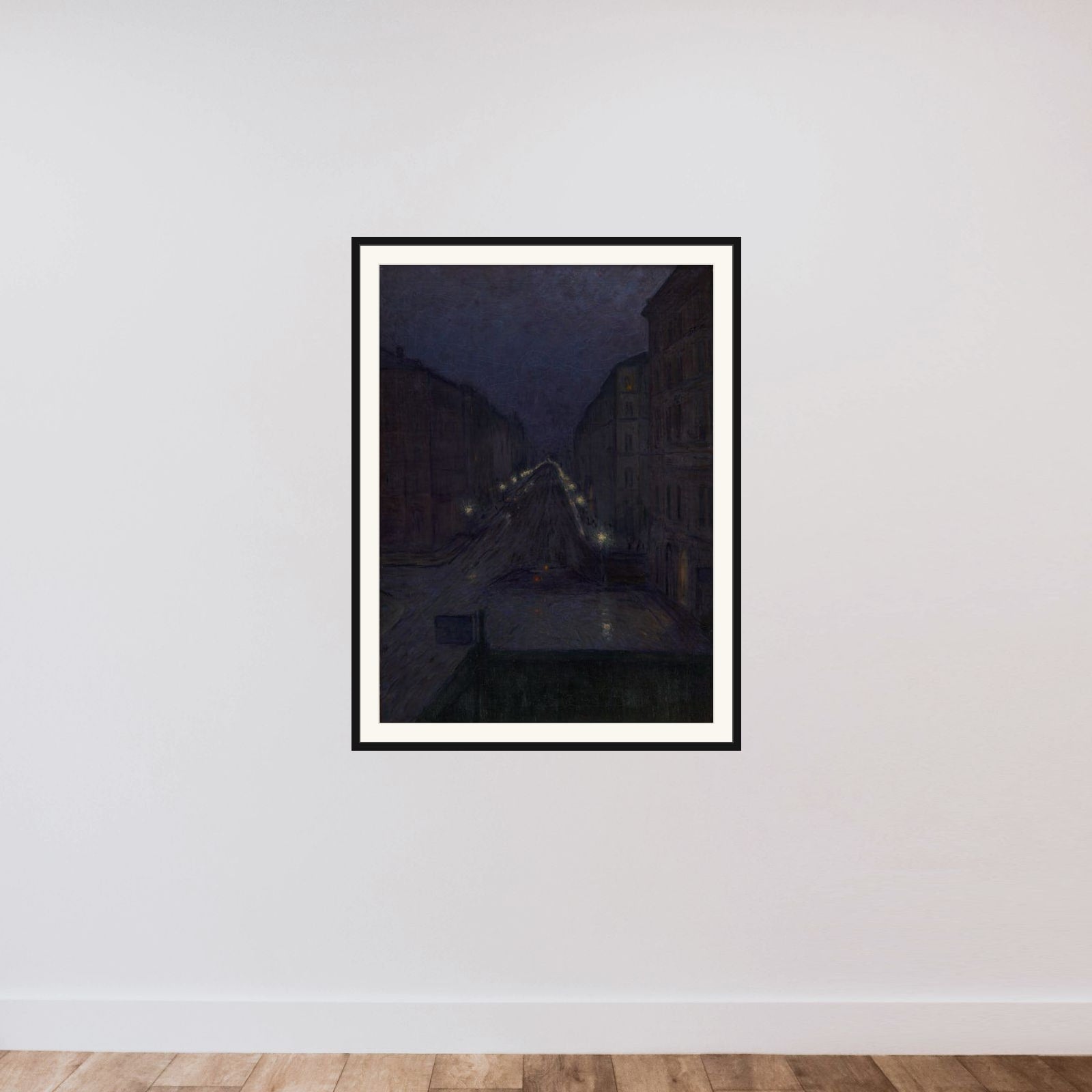 Roslagsgatan, Stockholm framed — shown to scale