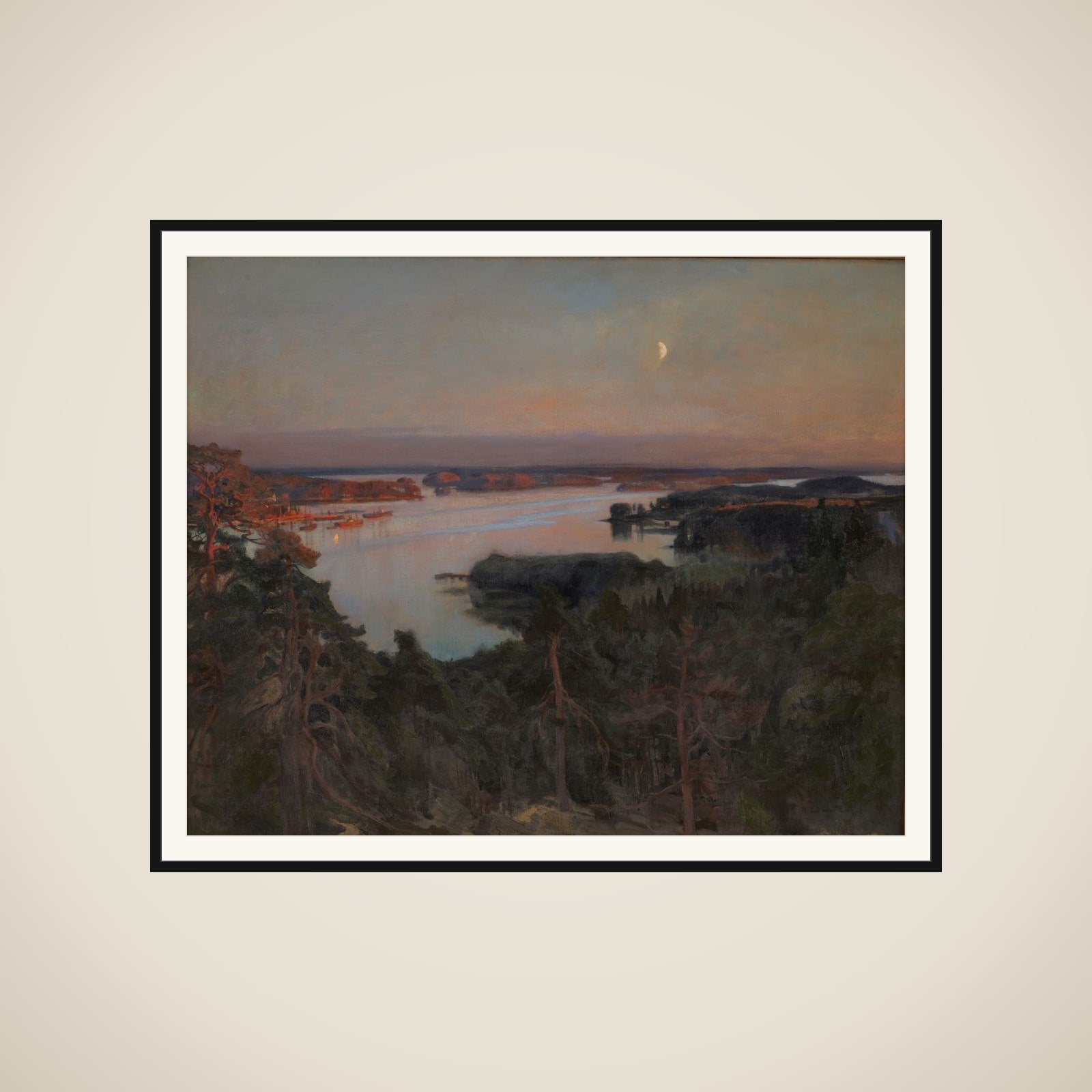 Sommeraften, Haiko-Fjorden framed